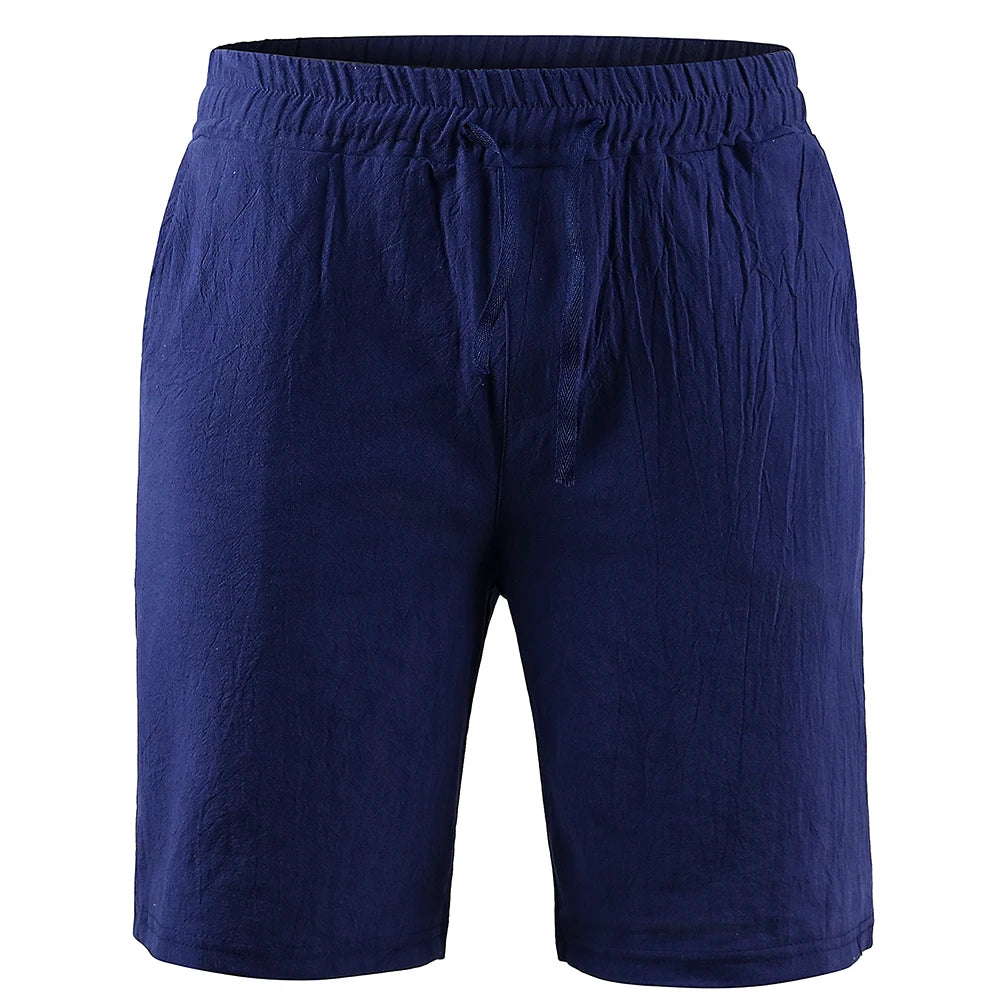 KB Men’s Cotton Linen Summer Shorts