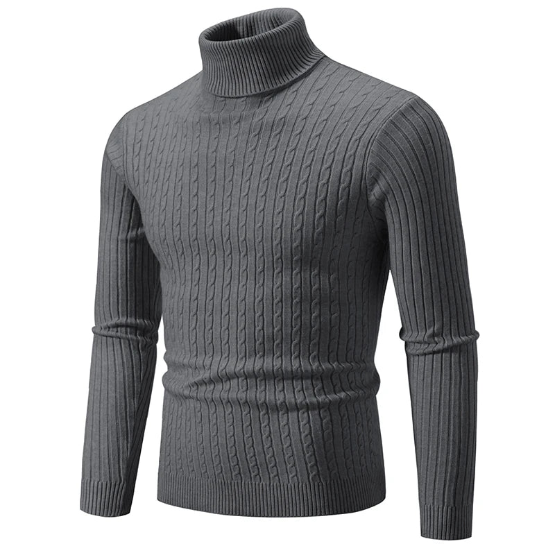 Classic Men’s Knit Turtleneck Sweater