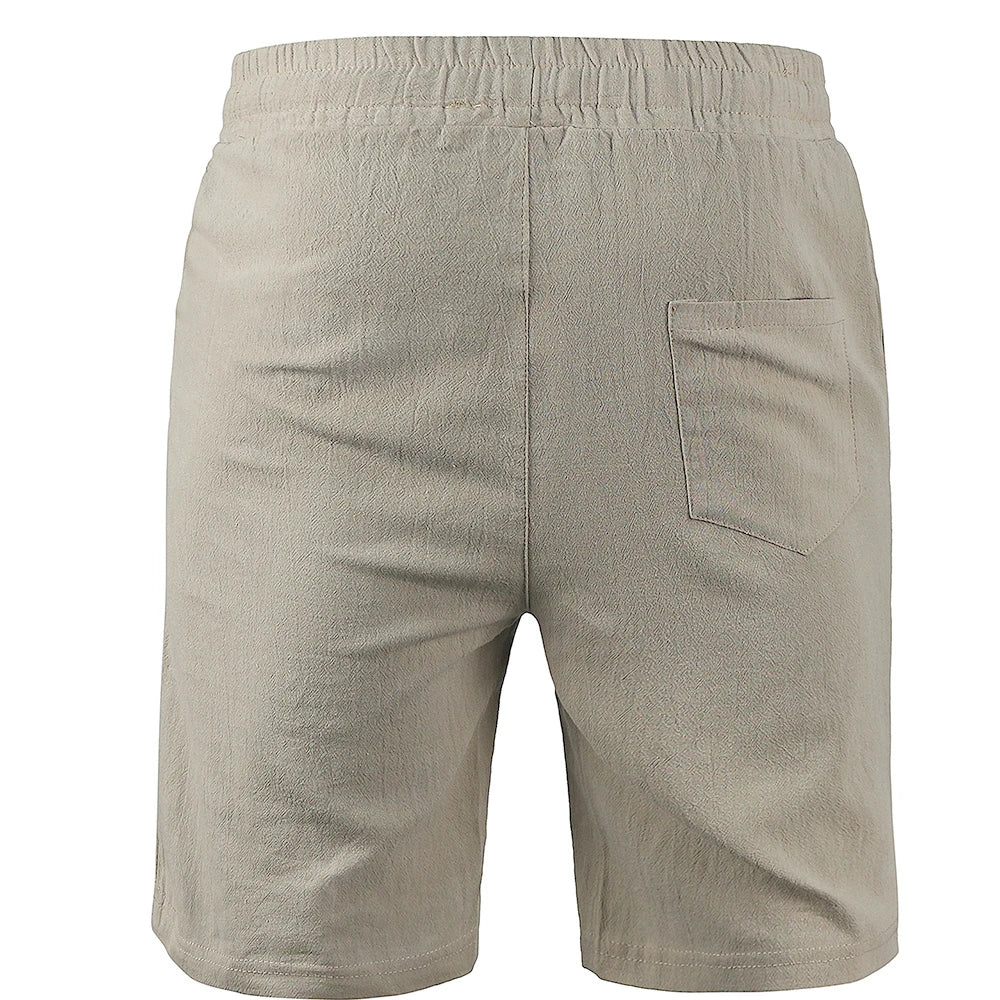 KB Men’s Cotton Linen Summer Shorts