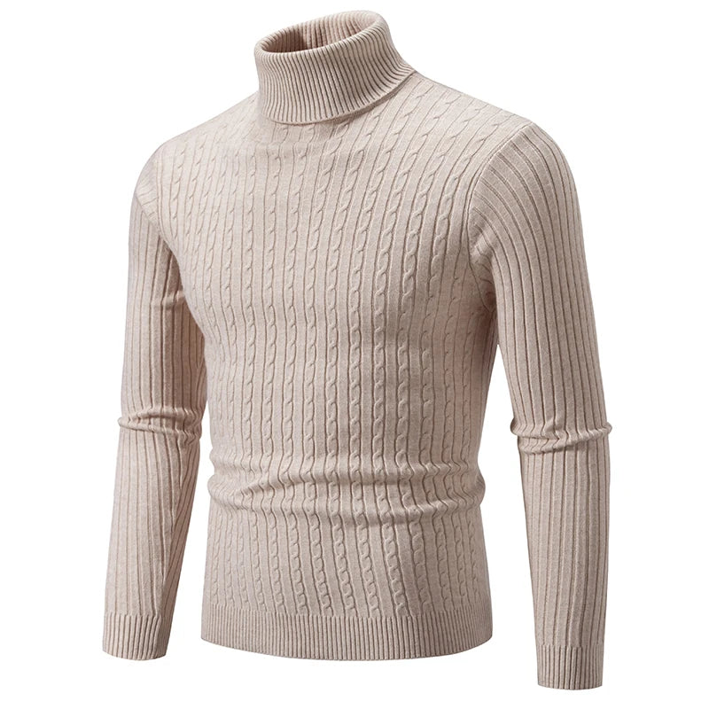 Classic Men’s Knit Turtleneck Sweater