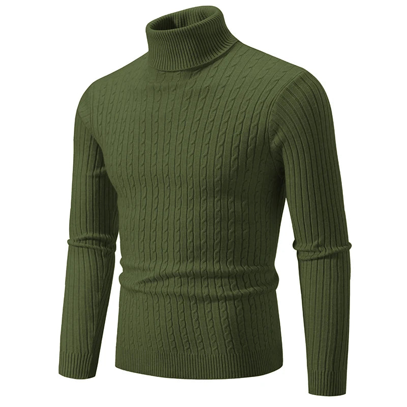Classic Men’s Knit Turtleneck Sweater