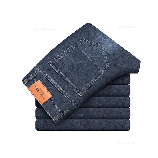 Men’s Slim Cotton Stretch Jeans – Gray